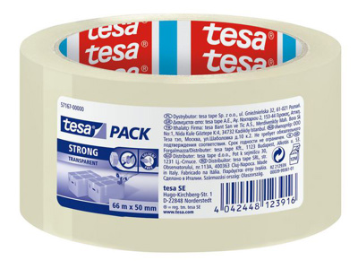Tesa Verpakkingstape 50mm x 66m transparant
