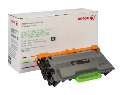 Xerox Zwarte toner cartridge. Gelijk aan Brother TN3480