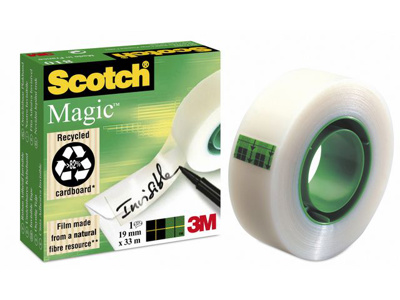 Scotch® Plakband 810 Magic™ 19 mmx 33 m asgat 25mm