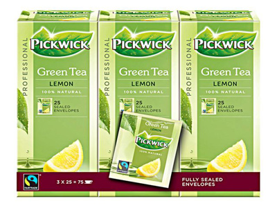 Pickwick Professional Green Tea Lemon, theezakjes