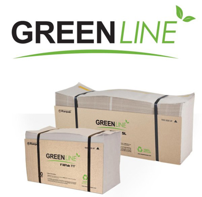 FillPak Greenline paper 1 laag 70g/m² gerecycleerd 381 mm x 360 m