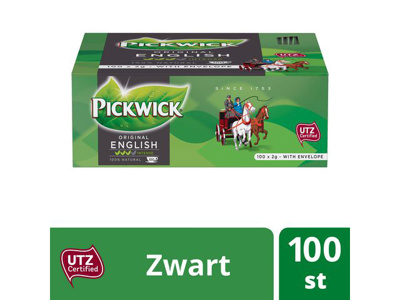 Pickwick Zwarte thee grootverpakking Engelse Mel.