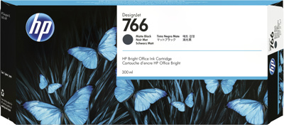 HP 766 DesignJet inktcartridge, matzwart (300 ml)
