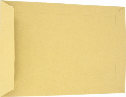 Enveloppen, 162 x 229 mm, stripsluiting, uit krapapier van 90 g, bruin, doos van 500 stuks