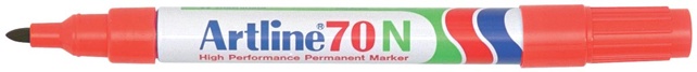 Permanent marker Artline 70N rood