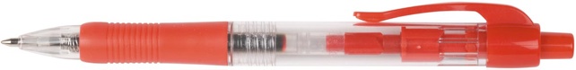 Q-CONNECT balpen, retractable, 0,7 mm, medium punt, rood