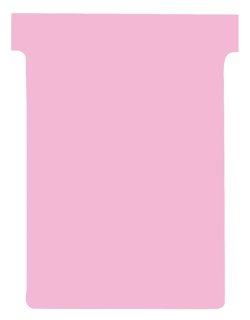 Nobo T-planbordkaarten index 3, 120 x 92 mm, roze