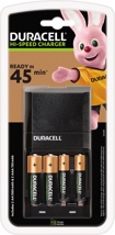Duracell batterijlader Hi-Speed Advanced Charger, inclusief 2 AA en 2 AAA batterijen, op blister