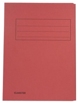 Class'ex dossiermap, 3 kleppen 23,7 x 34,7 cm (voor folio), kers