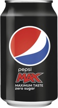 Pepsi Max frisdrank, original, blik van 33 cl, pak van 24 stuks
