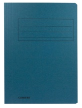 Class'ex dossiermap, 3 kleppen 23,7 x 32 cm (voor A4), blauw