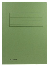 Class'ex dossiermap, 3 kleppen 23,7 x 32 cm (voor A4), groen