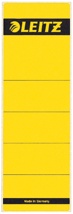 Leitz rugetiketten 6,1 x 19,1 cm, geel