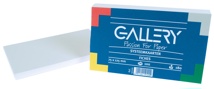 Gallery witte systeemkaarten, 7,5 x 12,5 cm, effen, pak van 100 stuks