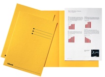 Esselte dossiermap geel, karton van 180 g/m², pak van 100 stuks