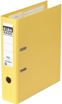 Elba Rado Plast ordner, geel, rug van 8 cm