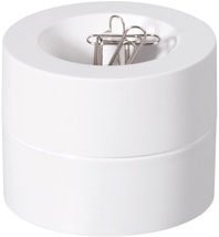 MAUL papercliphouder Pro ECO magnetisch, Ø7.3x6cm, 85% gerecycled kunststof wit