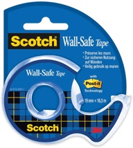 Scotch Wall-Safe tape 19 mm x 16,5 m, op blister