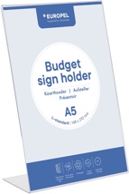 Europel folderhouder Budget, met L-voet, A5