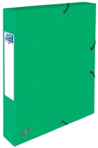 Elba elastobox Oxford Top File+ rug van 4 cm, groen