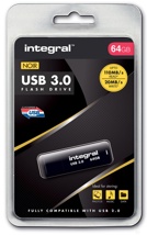 Integral USB stick 3.0, 64 GB, zwart