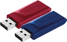 Verbatim USB 2.0 Slider USB stick, 32 GB, pak van 2 stuks