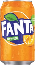 Fanta Orange frisdrank, blik van 33 cl, pak van 24 stuks