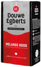 Douwe Egberts gemalen koffie voor snelfilters Rood, pak van 500 g