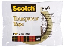 Scotch transparante tape 550 12 mm x 66 m
