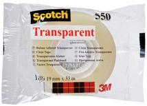Scotch transparante tape 550 19 mm x 33 m