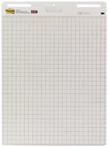 Post-it meeting chart, 63,5 x 77,5 cm, geruit, 30 vel, pak van 2 blokken
