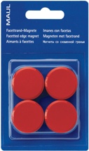 MAUL magneet Solid 32mm trekkracht  1kg blister 4 rood