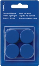 MAUL magneet Solid 32mm trekkracht  1kg blister 4 blauw
