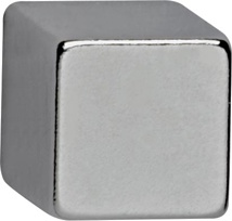 MAUL neodymium kubusmagneet 10x10x10mm 3.8kg blister 4, voor glas- en whitebord