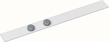 MAUL metaalstrip Standaard lijst zelfklevend 50X5cm incl. 2 magneten, wit