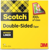 Scotch dubbelzijdige plakband 12 mm x 33 m