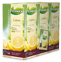 Pickwick thee, citroen, fairtrade, pak van 25 zakjes