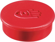 Legamaster super magneet, diameter 35 mm, rood, pak van 10 stuks