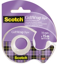 Scotch GiWrap tape 19 mm x 15 m, op blister