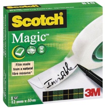 Scotch plakband Magic  Tape 12 mm x 33 m
