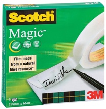 Scotch plakband Magic  Tape 19 mm x 66 m