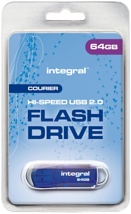 Integral Courier USB 2.0 stick, 64 GB
