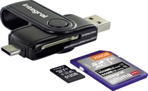 Integral SD / Micro SD USB 3.0 & USB-C geheugenkaartlezer