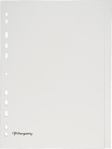 Pergamy tabbladen, A4, uit karton, 20 tabs, 11-gaats perforatie, beige