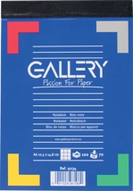 Gallery notitieblok, A6, geruit 5 mm, blok van 100 vel
