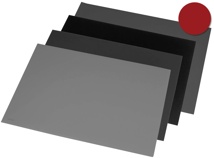 Rillstab onderlegger 52 x 65 cm, zwart