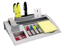 Post-it Index desk organizer, zilver, voor 26 x 16,5 x 5,5 cm