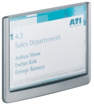 Durable Click Sign deurnaamhouder, 14,9 x 10,5 cm, grijs