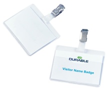Durable badge met clip
