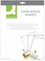 Q-CONNECT badge met krokodillenklem 75 x 40 mm